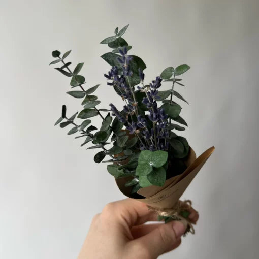 Bouquet Miniature Eucalyptus-lavande Le Garde-fleurs